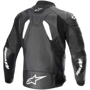 Geaca de piele ALPINESTARS GP PLUS R V4 AIRFLOW 48 Negru/Rosu fluo/Alb, 4