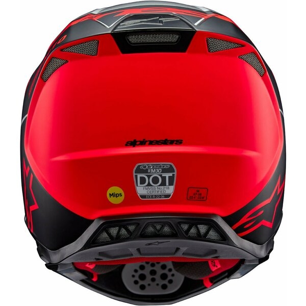 Casca cross-enduro ALPINESTARS SUPERTECH S-M10 FLOOD 2024 ECE 22.06 L Rosu fluo, 10