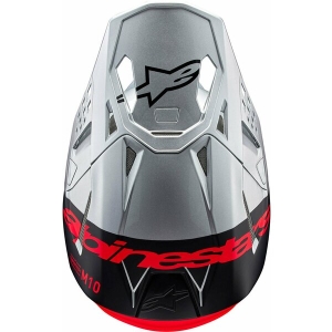 Casca cross-enduro ALPINESTARS SUPERTECH S-M10 FLOOD 2024 ECE 22.06 L Rosu fluo, 23