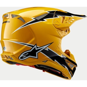 Casca cross-enduro ALPINESTARS SUPERTECH S-M10 AMPRESS 2024 ECE 22.06 M Negru/Galben, 10