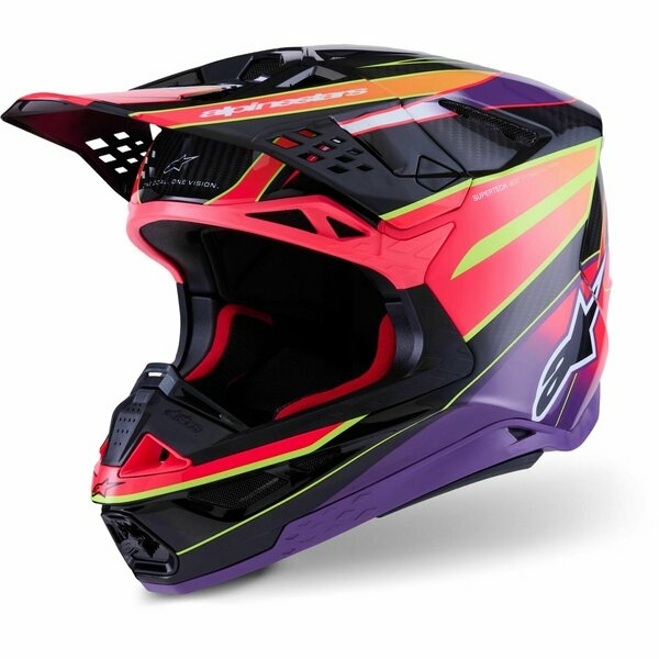 Casca cross-enduro ALPINESTARS SUPERTECH S-M10 ERA 2024 ECE 22.06 L Auriu/Galben/Rosu, 9