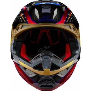Casca cross-enduro ALPINESTARS SUPERTECH S-M10 ERA 2024 ECE 22.06 L Auriu/Galben/Rosu, 7