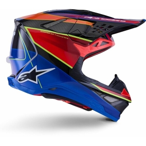 Casca cross-enduro ALPINESTARS SUPERTECH S-M10 ERA 2024 ECE 22.06 L Auriu/Galben/Rosu, 8