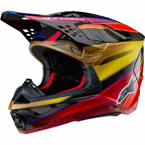Casca cross-enduro ALPINESTARS SUPERTECH S-M10 ERA 2024 ECE 22.06 L Auriu/Galben/Rosu