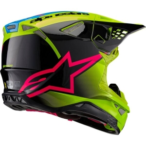 Casca cross-enduro ALPINESTARS SUPERTECH S-M10 UNITE 2024 ECE 22.06 XL Galben fluo/Negru/Roz, 3
