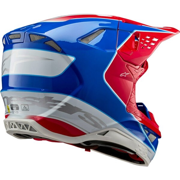 Casca cross-enduro ALPINESTARS SUPERTECH S-M10 AEON 2024 ECE 22.06 M Rosu/Albastru, 9
