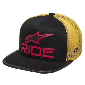 Sapca ALPINESTARS RIDE 4.0 TRUCKER Hat Gri carbune/Lime/Negru, 3