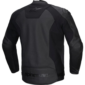 Geaca de piele ALPINESTARS FASTER V3 AIRFLOW Negru/Alb 48, 9