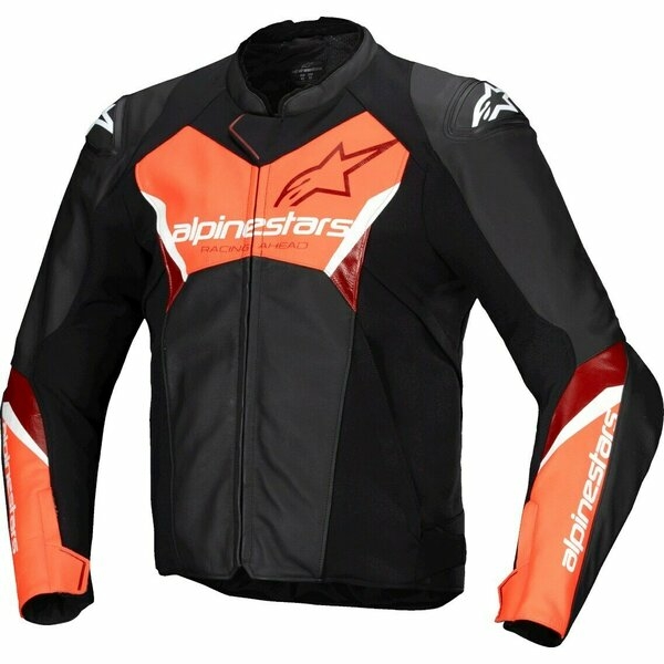 Geaca de piele ALPINESTARS FASTER V3 60 Negru/Negru, 5