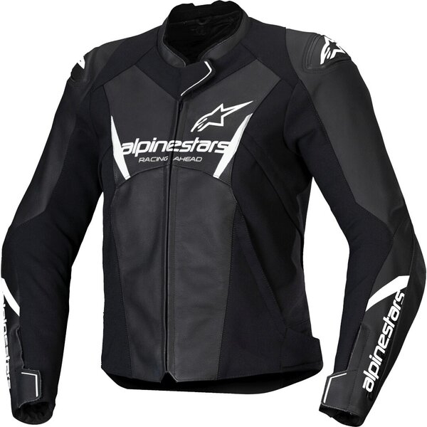 Geaca de piele dama ALPINESTARS STELLA FASTER V3 38 Negru/Alb/Coral, 7