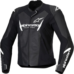 Geaca de piele dama ALPINESTARS STELLA FASTER V3 38 Negru/Alb/Coral, 7