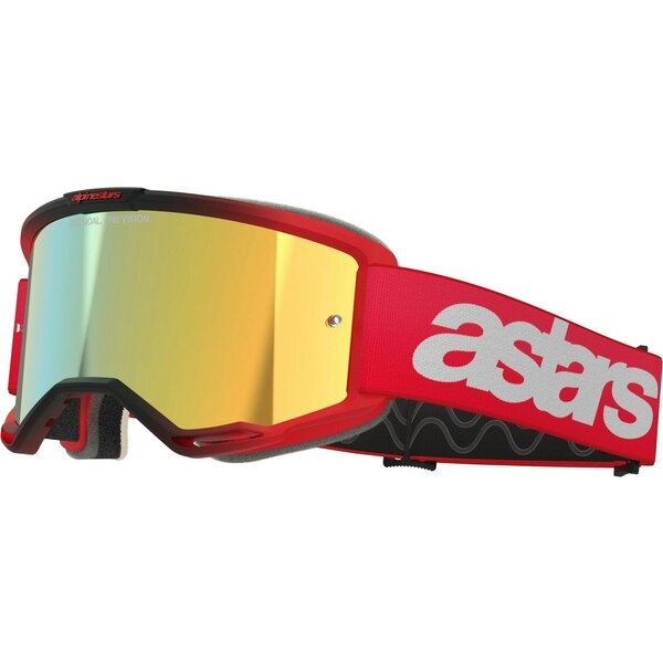 Ochelari cross-enduro ALPINESTARS VISION 5 BLAZE MIRROR GOGGLE Galben fluo/Albastru oglinda, 3