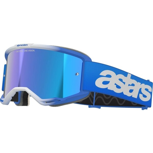 Ochelari cross-enduro ALPINESTARS VISION 5 BLAZE MIRROR GOGGLE Galben fluo/Albastru oglinda, 5
