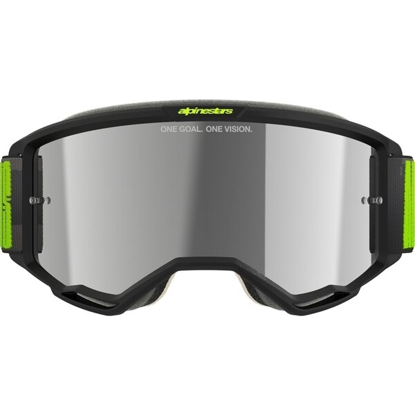 Ochelari cross-enduro ALPINESTARS VISION 5 HOLLOW MIRROR GOGGLE Negru/Galben fluo, 9