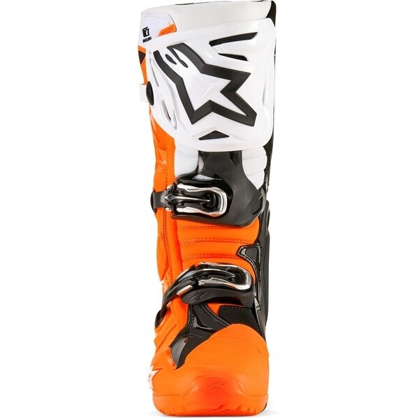 Cizme cross-enduro ALPINESTARS TECH 10 ENDURO 40.5 Portocaliu fluo/Negru/Alb, 10