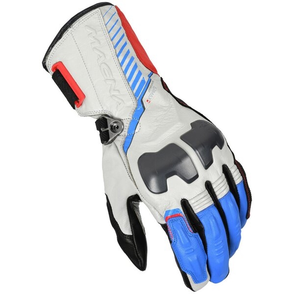 Manusi de piele impermeabile MACNA RANGO RTX DL M Alb/Albastru/Rosu, 4