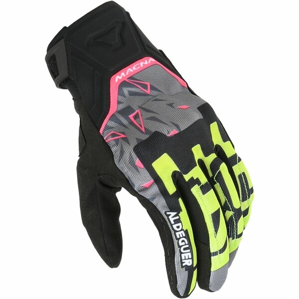 Manusi de vara MACNA RECON 2.0 ALDEGUER EDITION S Negru/Galben fluo
