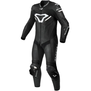 Combinezon de piele race 1 piesa MACNA MIZURO Negru/Alb 48, 9