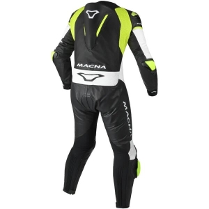 Combinezon de piele race 1 piesa MACNA MIZURO Negru/Alb 48, 14