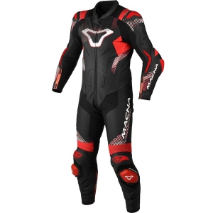 Combinezon de piele race 1 piesa MACNA ARMADYL Negru/Alb 48, 9
