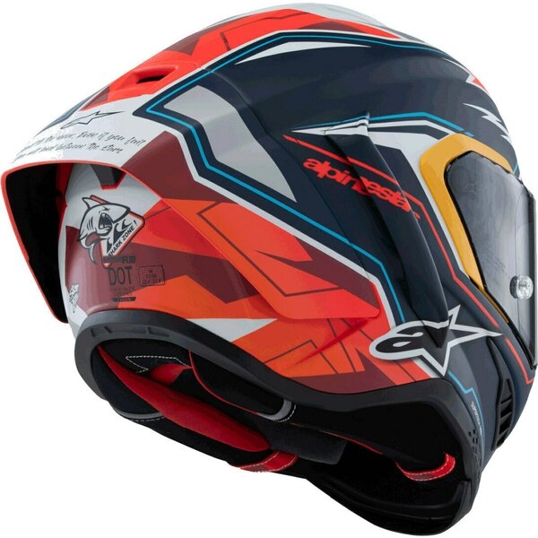 Casca integrala sport ALPINESTARS SUPERTECH R10 LE ACOSTA S Albastru/Rosu/Alb, 5