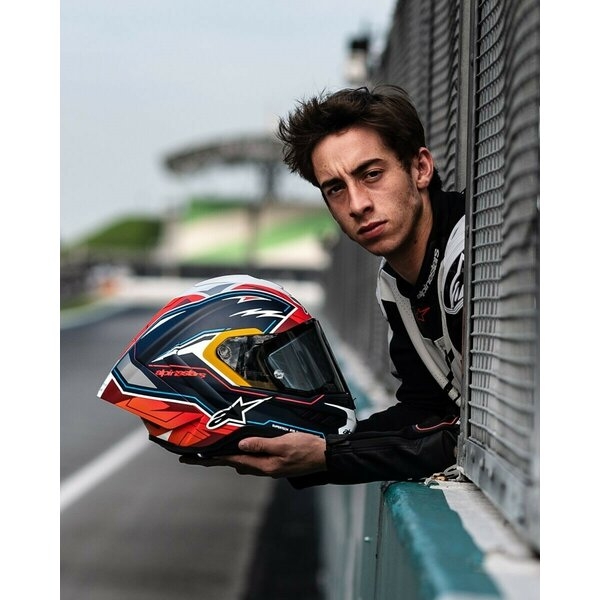 Casca integrala sport ALPINESTARS SUPERTECH R10 LE ACOSTA S Albastru/Rosu/Alb, 6
