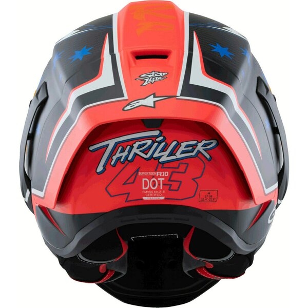 Casca integrala sport ALPINESTARS SUPERTECH R10 LE MILLER S Negru/Rosu mat, 8