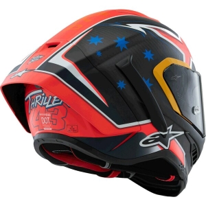Casca integrala sport ALPINESTARS SUPERTECH R10 LE MILLER S Negru/Rosu mat, 6