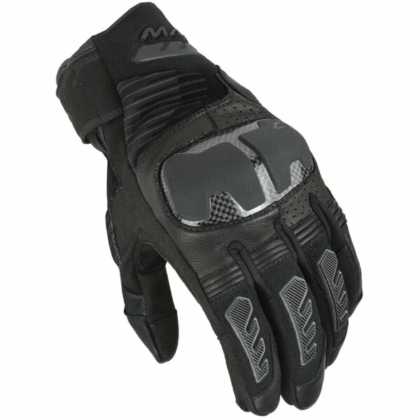 Manusi de piele vara MACNA RIME 2.0 L Negru/Portocaliu, 2