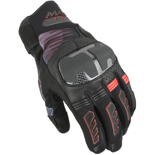 Manusi de piele vara MACNA RIME 2.0 L Negru/Portocaliu, 7