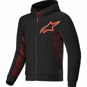 Hanorac de protectie ALPINESTARS CHROME AIR SPORT XL Negru/Rosu fluo