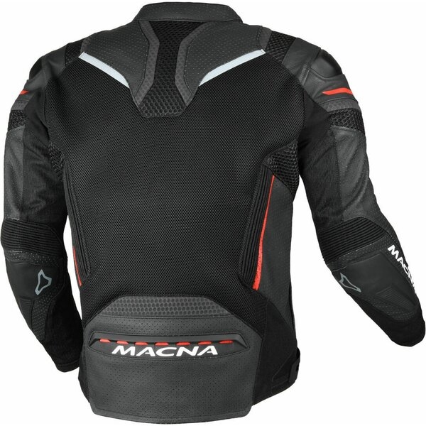 Geaca de vara piele/textil MACNA GALVIC Negru 48, 4