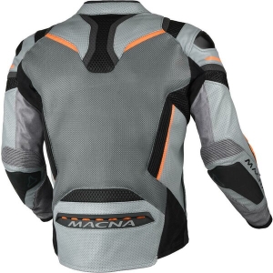 Geaca de vara piele/textil MACNA GALVIC 58 Gri/Negru/Portocaliu, 6