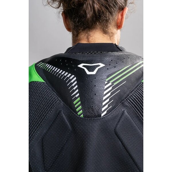 Combinezon de piele 2 piese MACNA ARMADYL Negru/Alb 48, 11