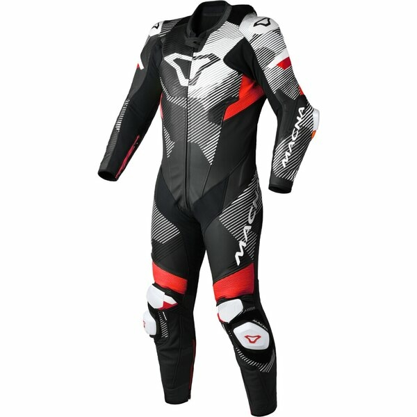 Combinezon de piele race 1 piesa MACNA IGNITE 50 Negru/Gri/Portocaliu