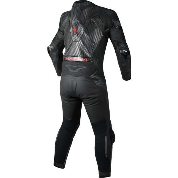Combinezon de piele race 1 piesa MACNA IGNITE 50 Negru/Gri/Portocaliu, 9