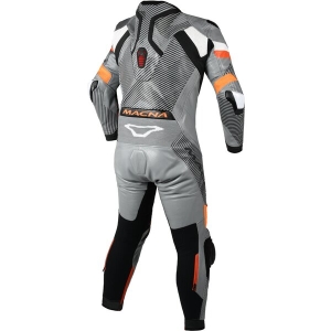 Combinezon de piele race 1 piesa MACNA IGNITE 50 Negru/Gri/Portocaliu, 8