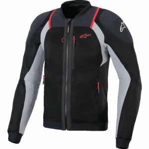 Geaca de vara cu protectii ALPINESTARS TROOP-AIR PRO M Negru/Rosu fluo, 5