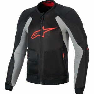 Geaca de vara cu protectii ALPINESTARS TROOP-AIR S Negru/Gri/Rosu