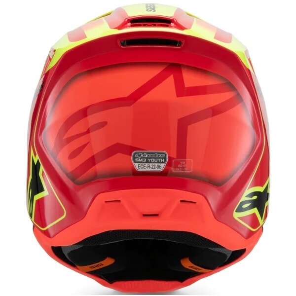 Casca cross-enduro de copii ALPINESTARS S-M3 YOUTH FRAY ECE06 S Negru/Portocaliu, 6