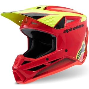 Casca cross-enduro de copii ALPINESTARS S-M3 YOUTH FRAY ECE06 S Negru/Portocaliu, 13