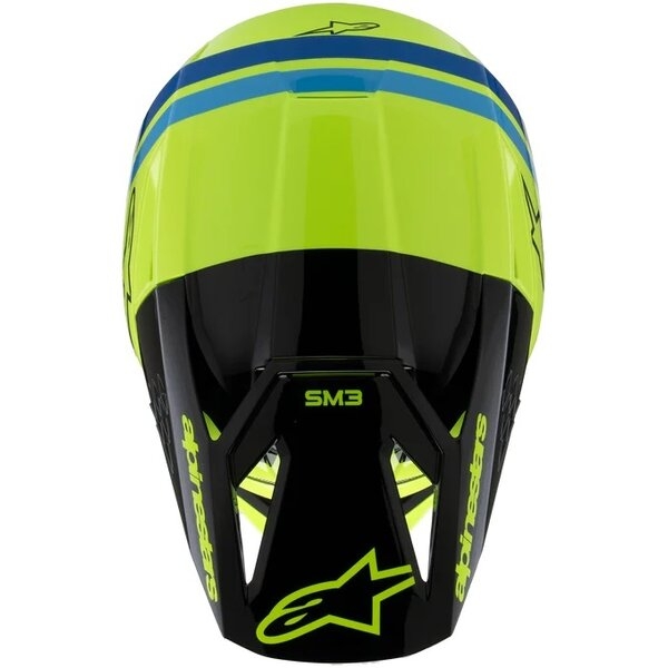 Casca cross-enduro de copii ALPINESTARS S-M3 YOUTH RADIUM ECE06 M Galben fluo/Negru, 14