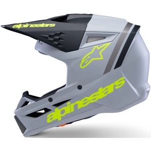 Casca cross-enduro de copii ALPINESTARS S-M3 YOUTH RADIUM ECE06 M Galben fluo/Negru, 8