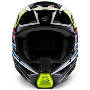 Casca cross-enduro de copii ALPINESTARS S-M3 YOUTH WURX ECE06 S Albastru/Rosu/Alb, 12