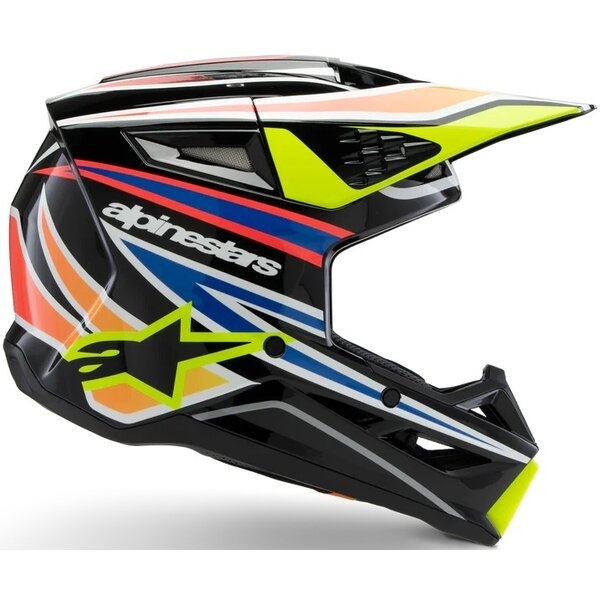 Casca cross-enduro de copii ALPINESTARS S-M3 YOUTH WURX ECE06 M Albastru/Rosu/Alb, 6