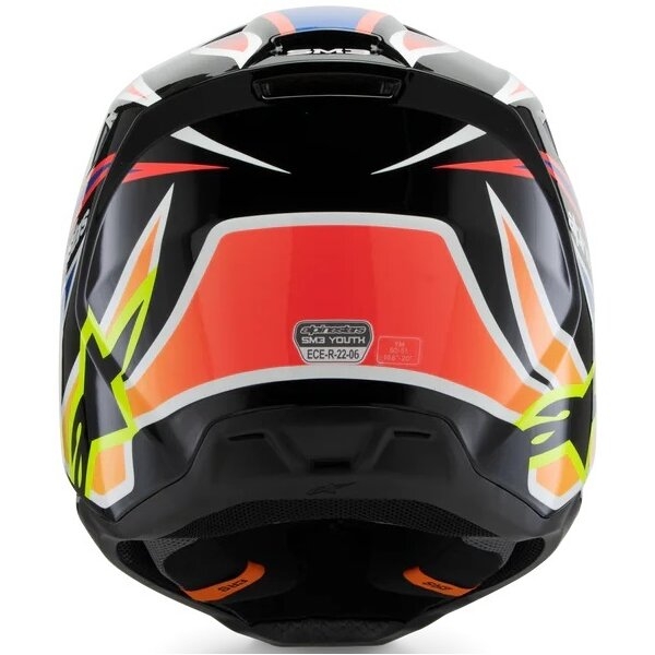 Casca cross-enduro de copii ALPINESTARS S-M3 YOUTH WURX ECE06 M Albastru/Rosu/Alb, 15