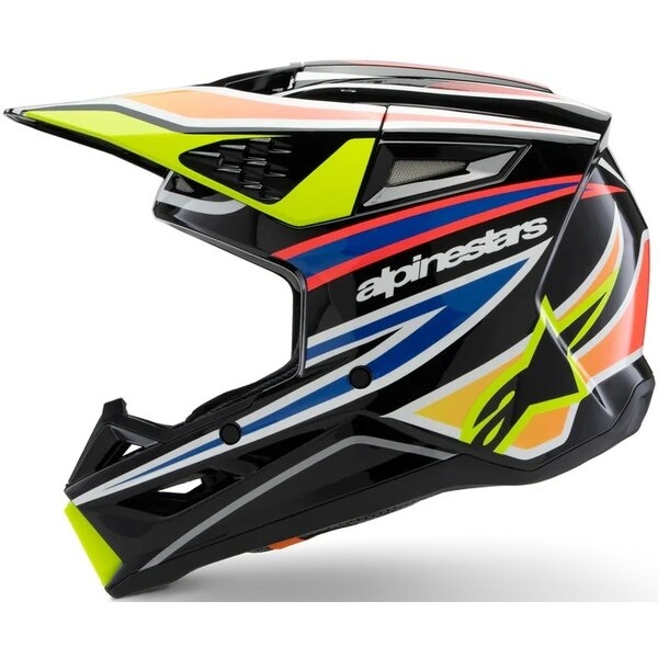 Casca cross-enduro de copii ALPINESTARS S-M3 YOUTH WURX ECE06 M Albastru/Rosu/Alb, 16