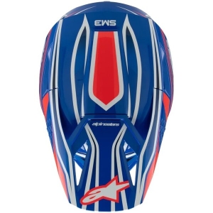 Casca cross-enduro de copii ALPINESTARS S-M3 YOUTH WURX ECE06 M Albastru/Rosu/Alb, 5
