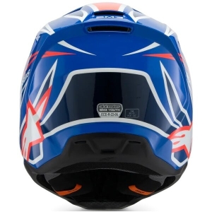 Casca cross-enduro de copii ALPINESTARS S-M3 YOUTH WURX ECE06 M Albastru/Rosu/Alb, 9