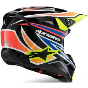 Casca cross-enduro de copii ALPINESTARS S-M3 YOUTH WURX ECE06 M Albastru/Rosu/Alb, 10